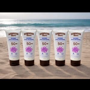 5 New bottles - Hawaiian Tropic Ozono Duo Defense SPF 50+ Sunscreen